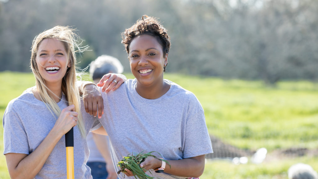 cultivating friendships while gardening